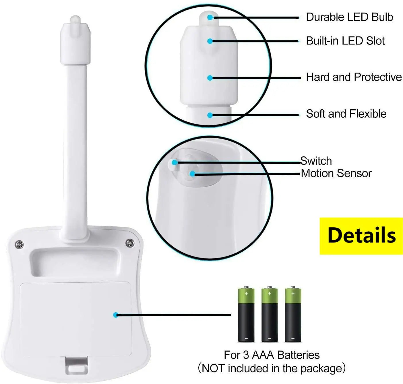 Motion Sensing Toilet LED Light