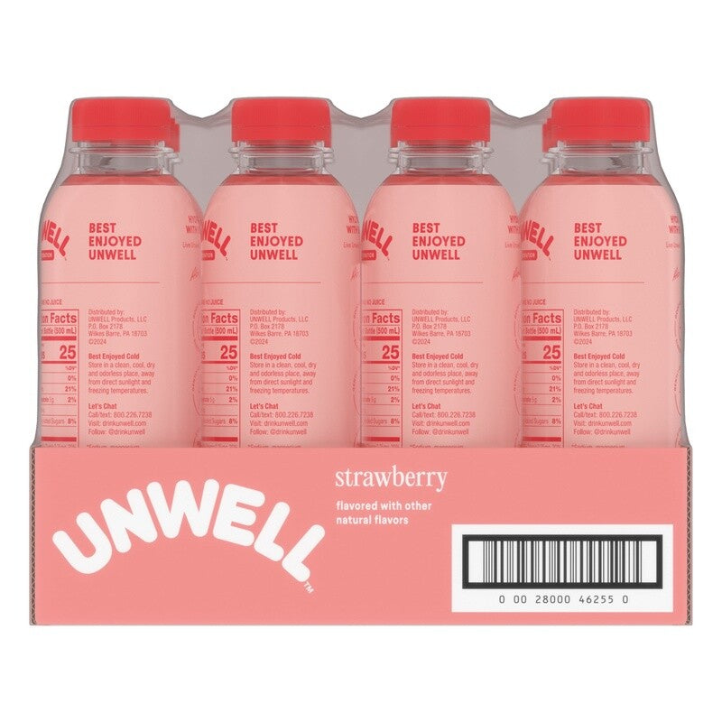 Electrolyte Drink Hydration Focus Strawberry Flavor 12 Pack Natural Energy New