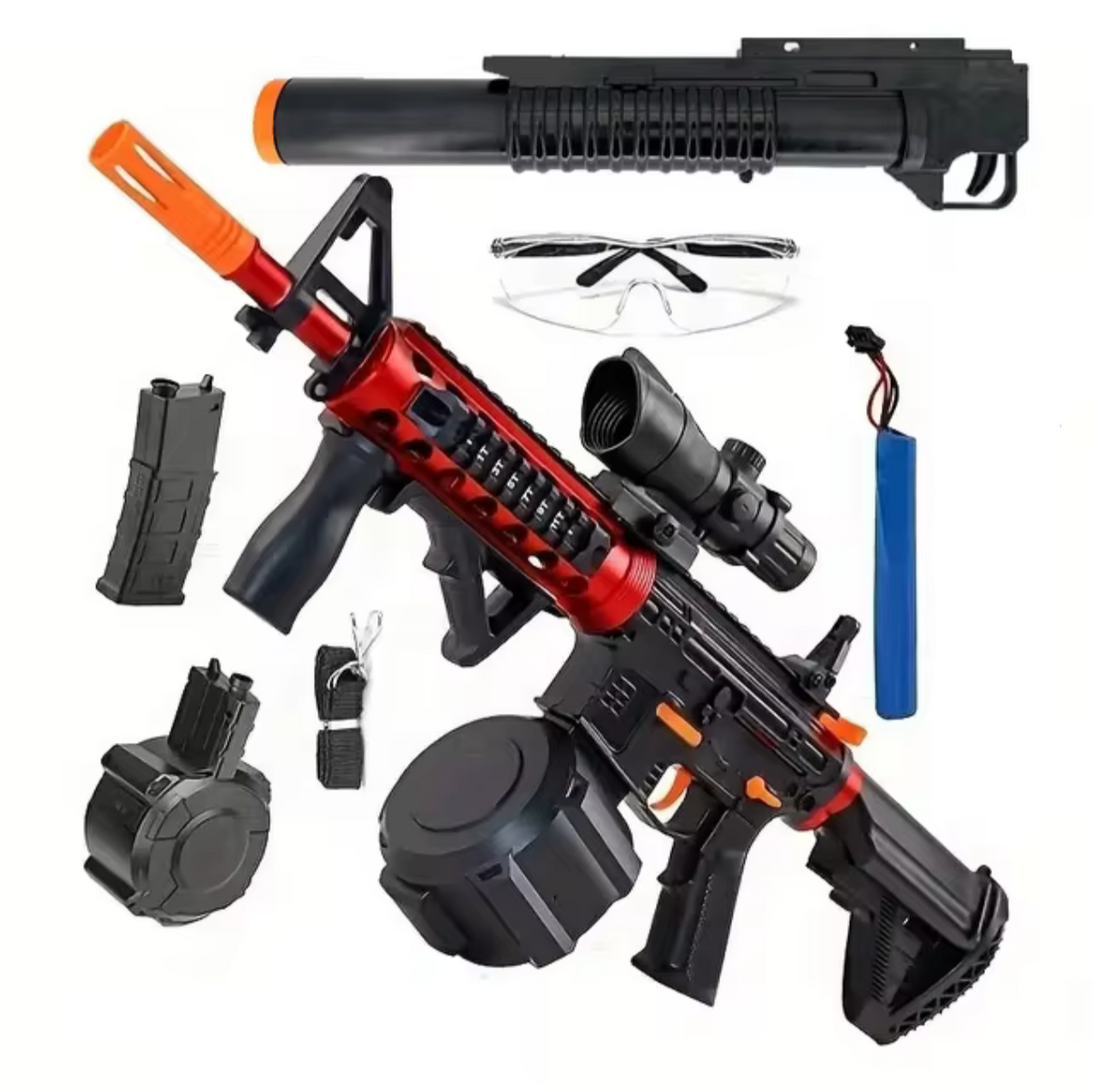 Electric M4A1 Gel Ball Blaster Gun, Auto and Manual Firing