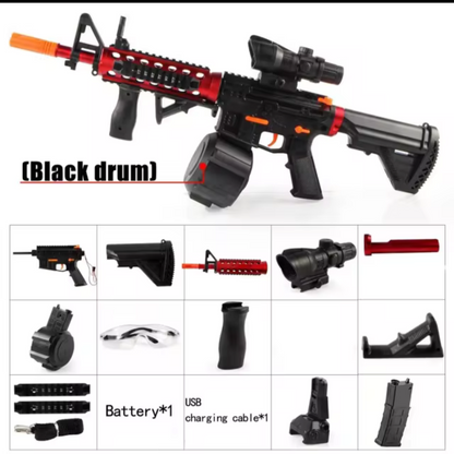 Electric M4A1 Gel Ball Blaster Gun, Auto and Manual Firing