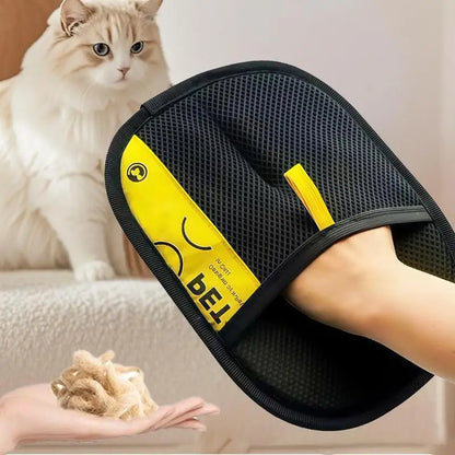 Pet Hair Removal Grooming Glove for Dogs & Cats | Gentle Deshedding & Massage Glove