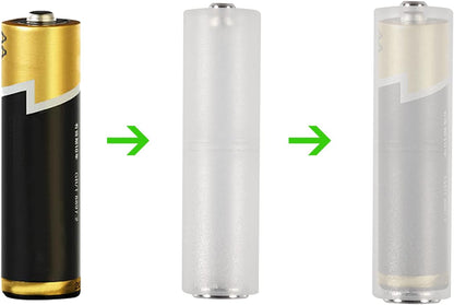 10pcs AAA to AA Converter AAA to AA Battery Adapter AAA to AA Battery Converter Holder AAA to AA Adapter for AAA to AA Battery