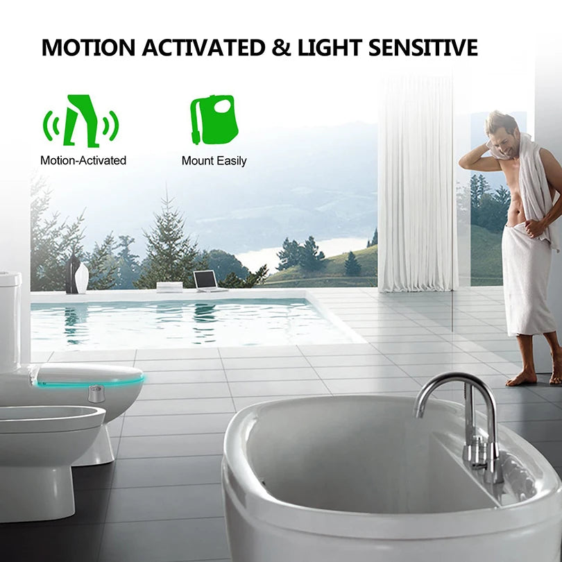 Motion Sensing Toilet LED Light
