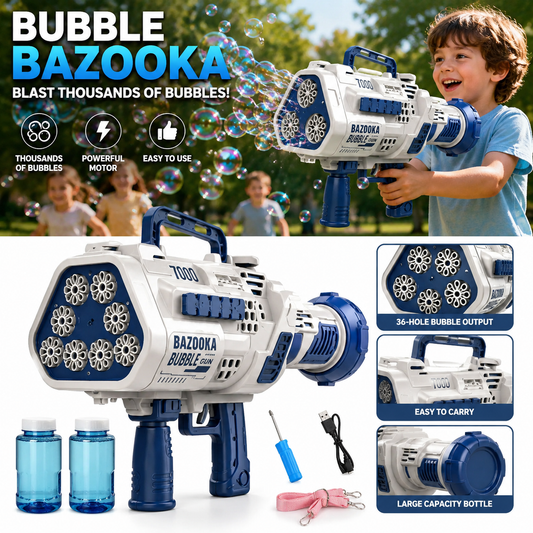 Bubble Machine Gun Bubble Gun with Colorful Lights and Thousands Bubbles, Outdoor Toy Birthday Party