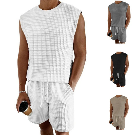 Men's Vest And Shorts Set