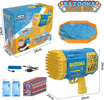 Bubble Machine Gun Bubble Gun with Colorful Lights and Thousands Bubbles, Outdoor Toy Birthday Party