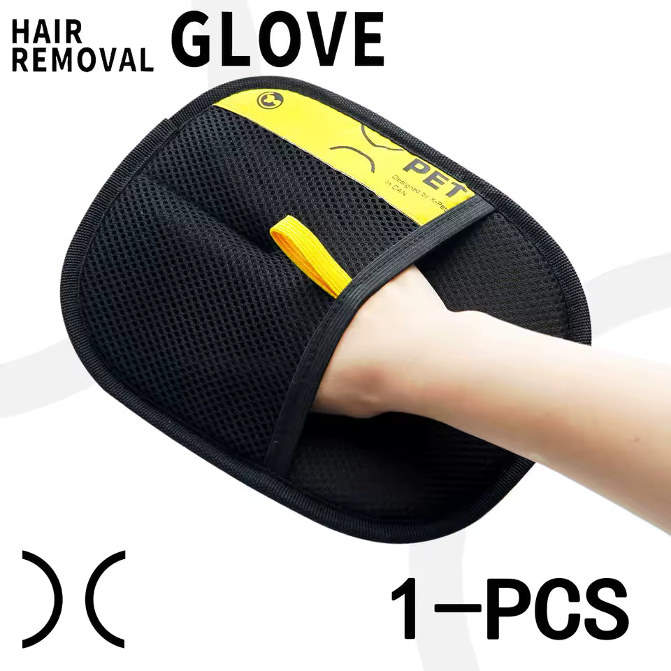 Pet Hair Removal Grooming Glove for Dogs & Cats | Gentle Deshedding & Massage Glove