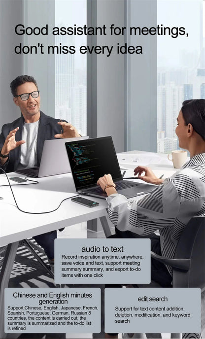 2025 AI Smart Glasses AI intelligent Voice Video Real-time Translation AI Conversation Q&A AI Intelligent Translation Women Men