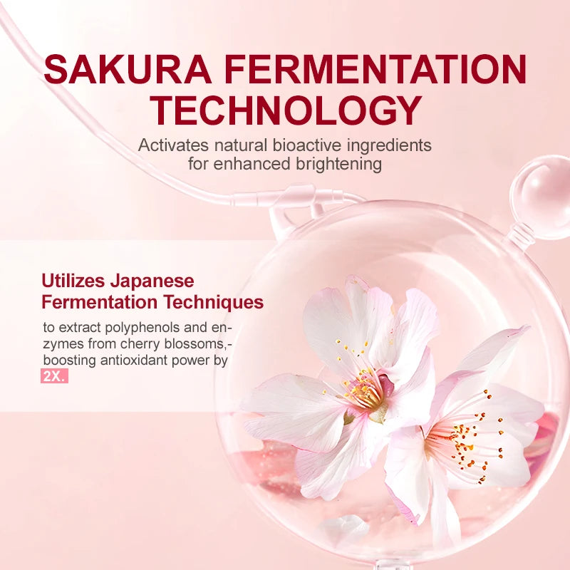 Anti Wrinkle Face Skincare Set Retinol Serum & Sakura Cream Fine Line Remover Anti Aging Nourishing Facial Resurfacing Skin Care