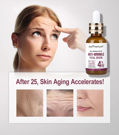 Anti Wrinkle Face Skincare Set Retinol Serum & Sakura Cream Fine Line Remover Anti Aging Nourishing Facial Resurfacing Skin Care