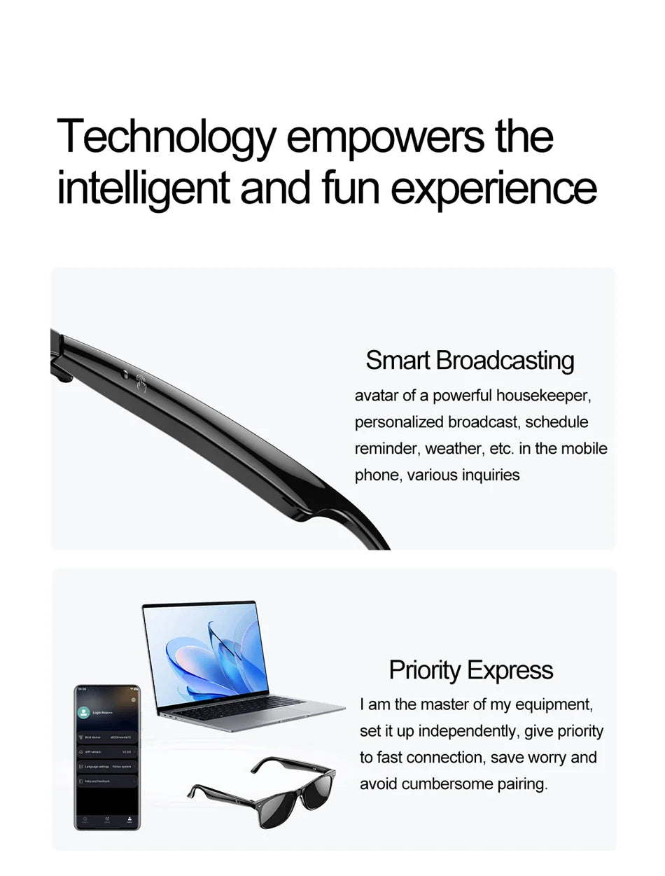 2025 AI Smart Glasses AI intelligent Voice Video Real-time Translation AI Conversation Q&A AI Intelligent Translation Women Men