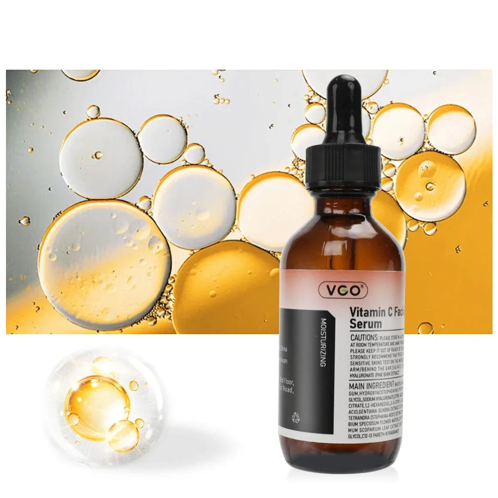 VGO Skincare Set – Vitamin C Serum + 92% Snail Mucin Moisturizer + Dual-Action Cleanser – Brightening Hydrating & Deep Cleansing