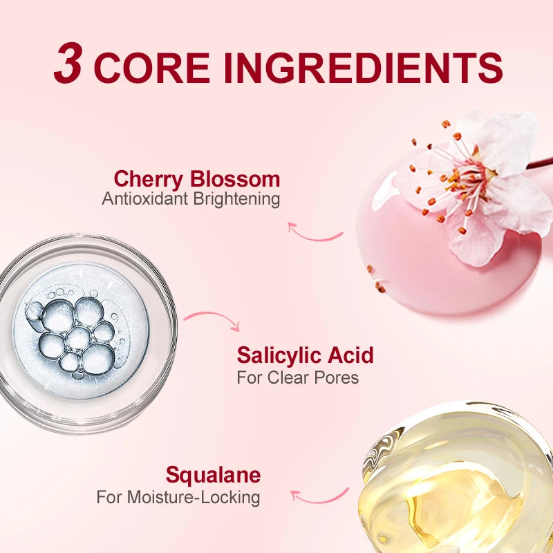 Anti Wrinkle Face Skincare Set Retinol Serum & Sakura Cream Fine Line Remover Anti Aging Nourishing Facial Resurfacing Skin Care