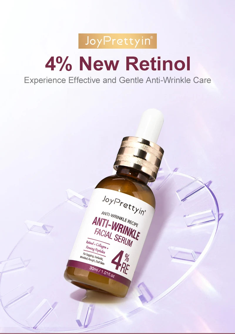 Anti Wrinkle Face Skincare Set Retinol Serum & Sakura Cream Fine Line Remover Anti Aging Nourishing Facial Resurfacing Skin Care