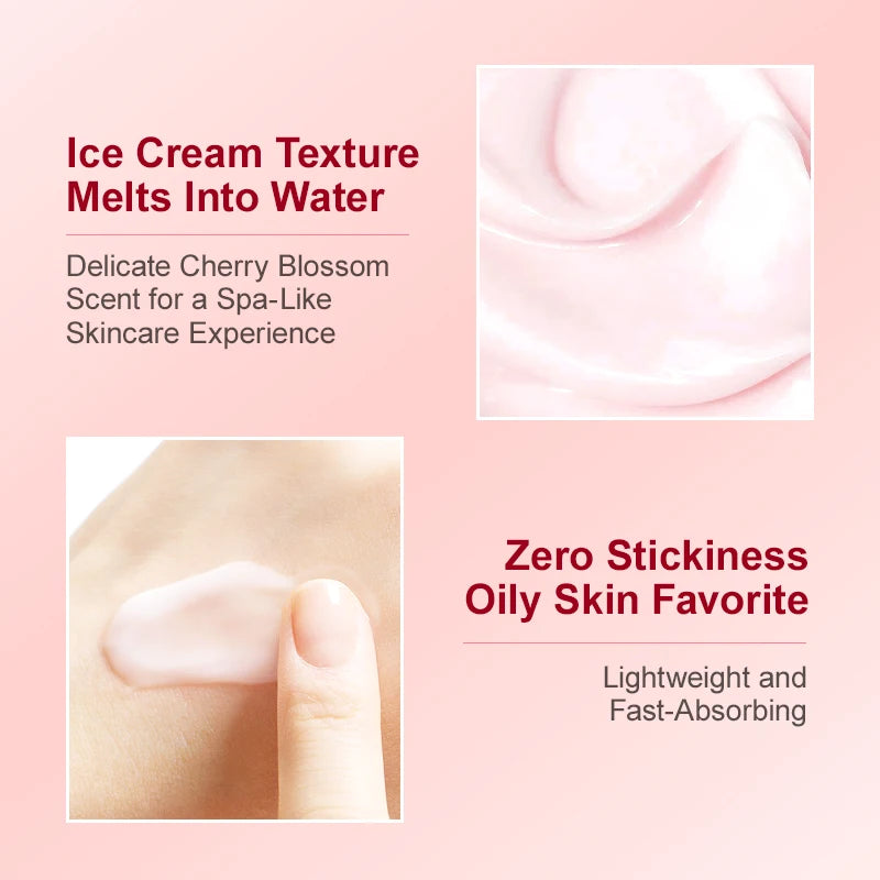 Anti Wrinkle Face Skincare Set Retinol Serum & Sakura Cream Fine Line Remover Anti Aging Nourishing Facial Resurfacing Skin Care