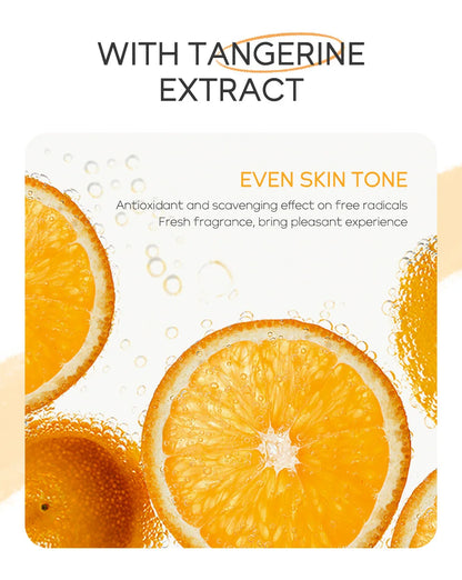 5 Pieces Vitamin C Skincare Set  Moisturizing Face Serum Brighten Cream Antiage Eye Cream Toner Facial Care Set for Dropshipping