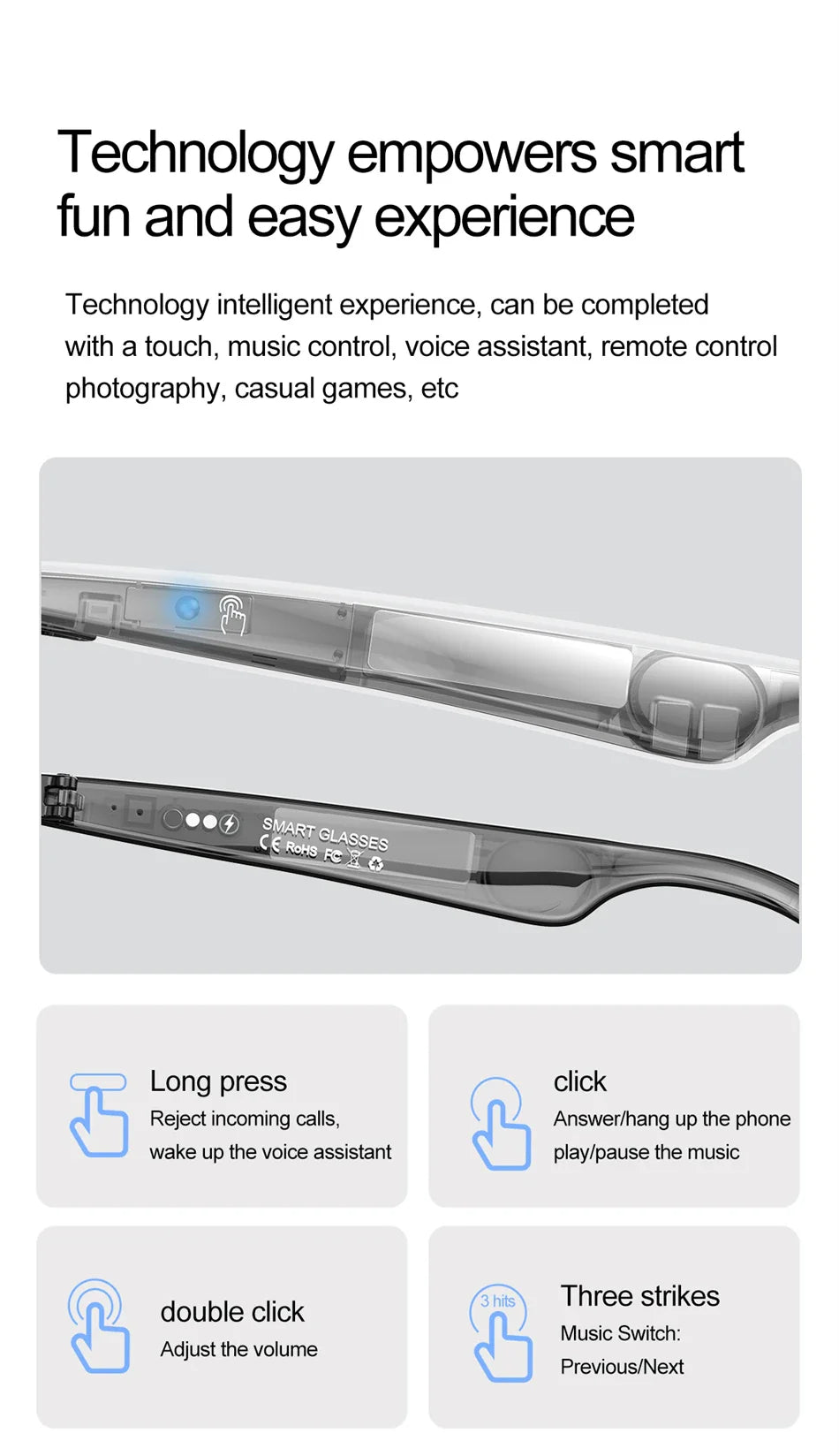 2025 AI Smart Glasses AI intelligent Voice Video Real-time Translation AI Conversation Q&A AI Intelligent Translation Women Men