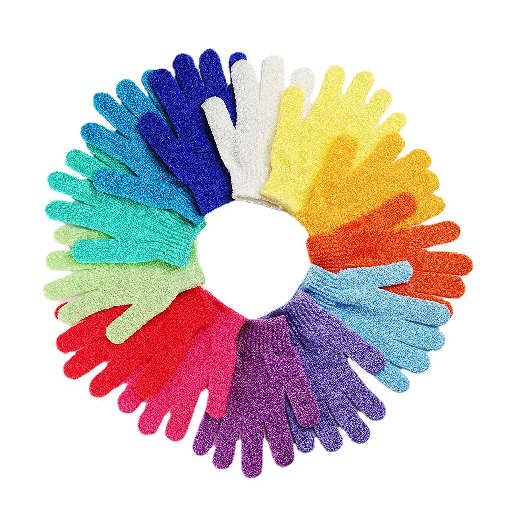 10 Pack Shower Gel Bath Cloth Wash Back Exfoliating Body Massage Sponge Moisturizing Spa Skin Cloth Bath Gloves