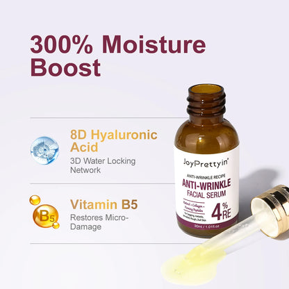 Anti Wrinkle Face Skincare Set Retinol Serum & Sakura Cream Fine Line Remover Anti Aging Nourishing Facial Resurfacing Skin Care