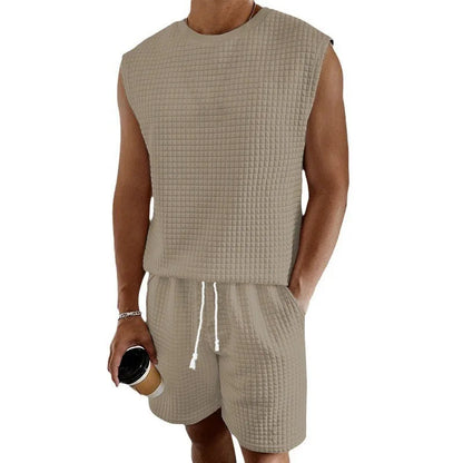 Men's Vest And Shorts Set