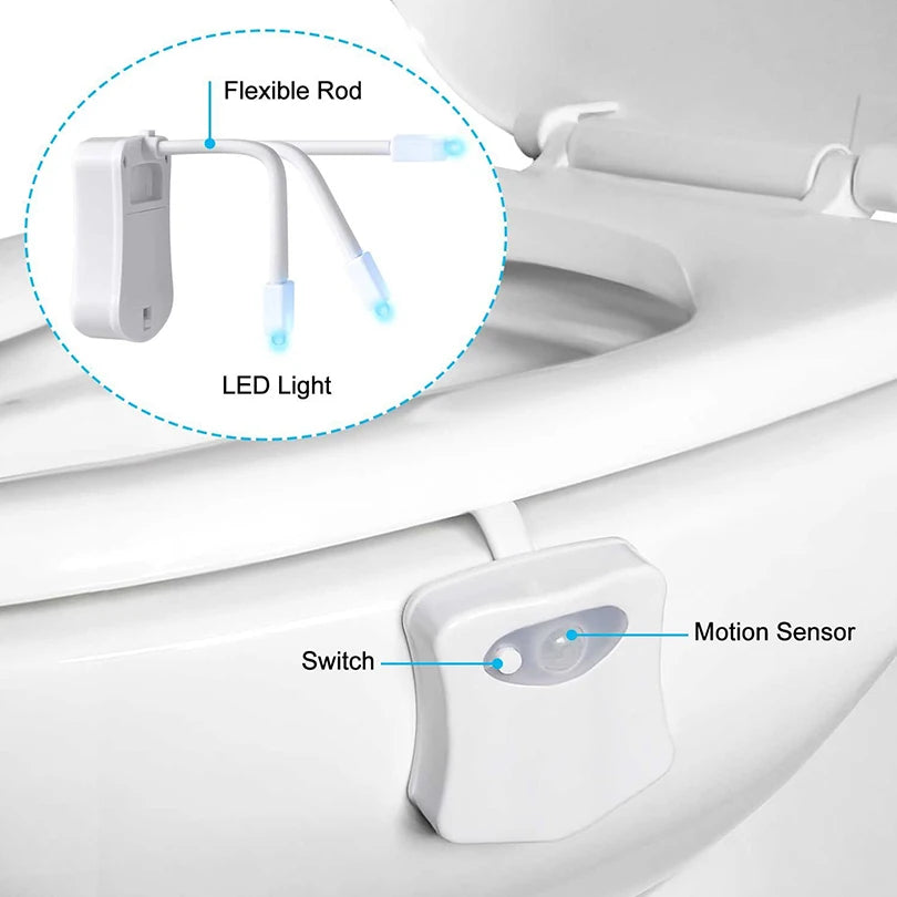 Motion Sensing Toilet LED Light