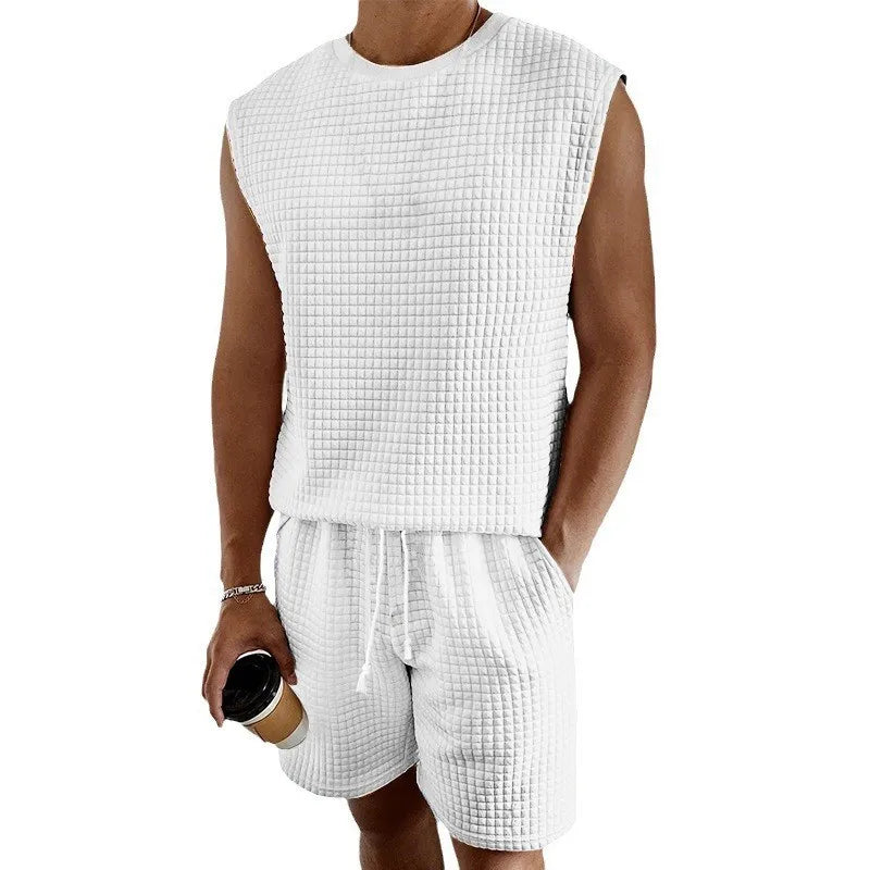 Men's Vest And Shorts Set
