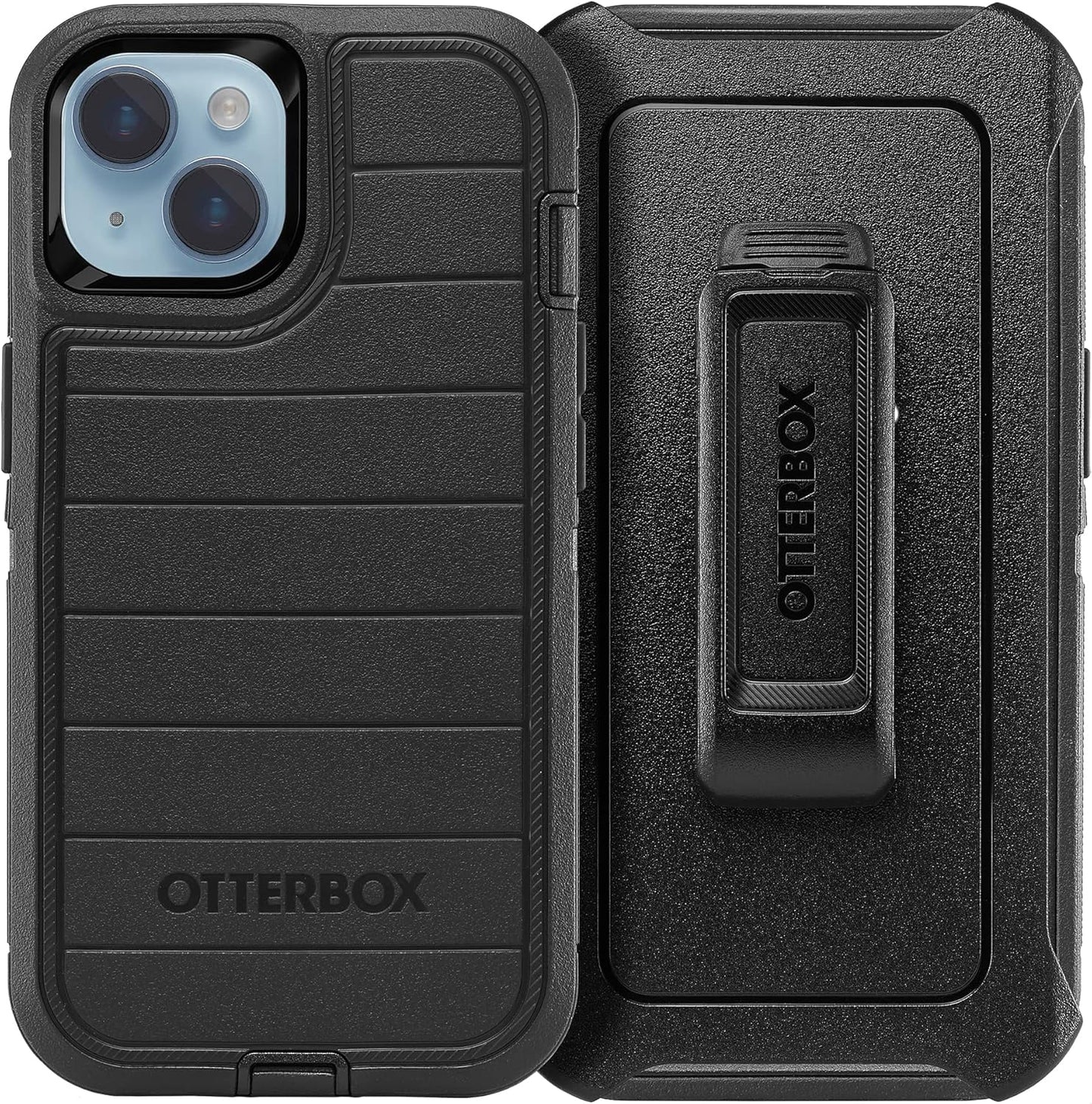 Defender Series Screenless Edition Case and Holster for Iphone 14 & Iphone 13 (ONLY), (Black)
